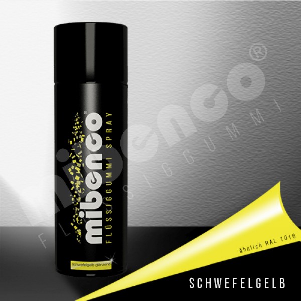 mibenco Spray - schwefelgelb glänzend - 400ml